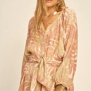 Natalie Martin Short Sash Belt, jungle print agave